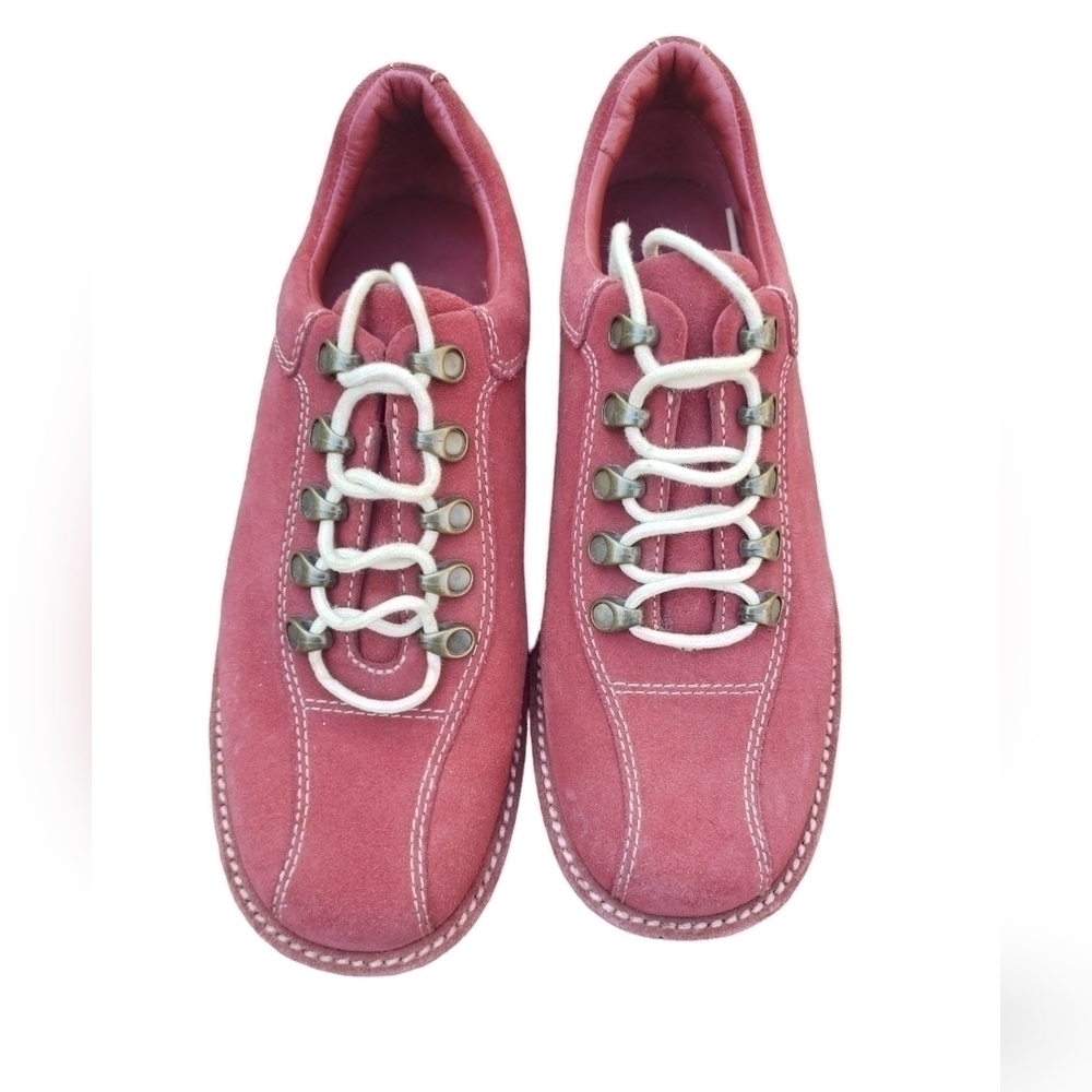 Cole Haan Red Suede Waterproof Oxfords. Men's size 6B